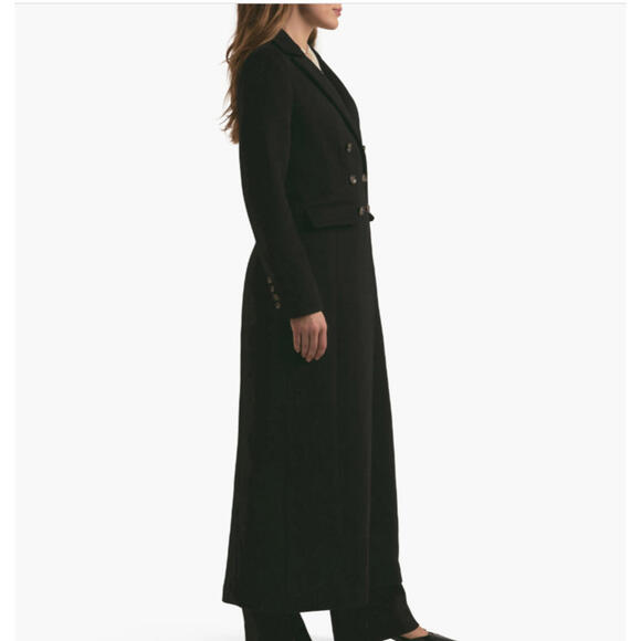NEW, Favorite Daughter the Simon Double Breasted Longline Coat Black L #LD117 - Picture 3 of 12